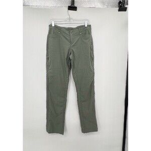 Kuhl Trekr Pants Womens Size 8 Green UPF Hiking Outdoor Cinch Sides Pockets